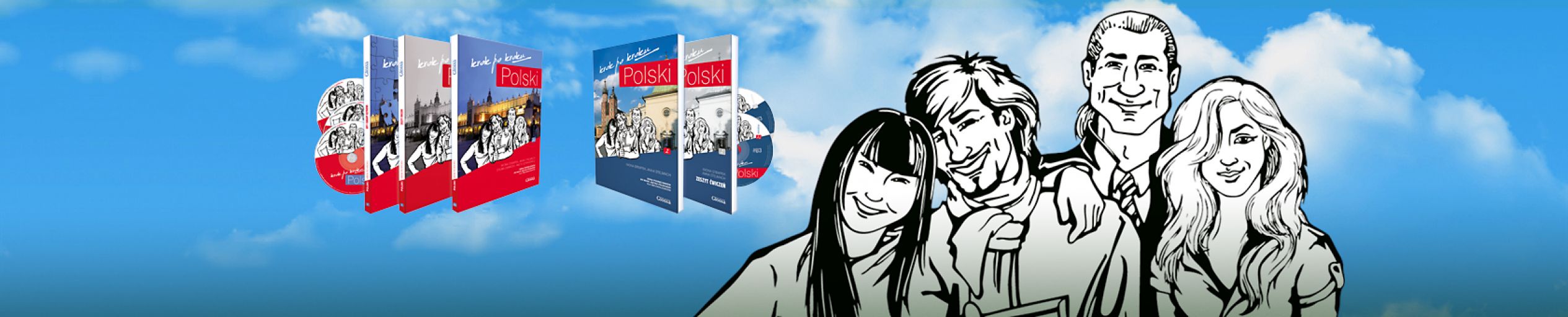 POLSKI  krok po  kroku - les manuels les plus modernes et polyvalents disponibles actuellement sur le marché